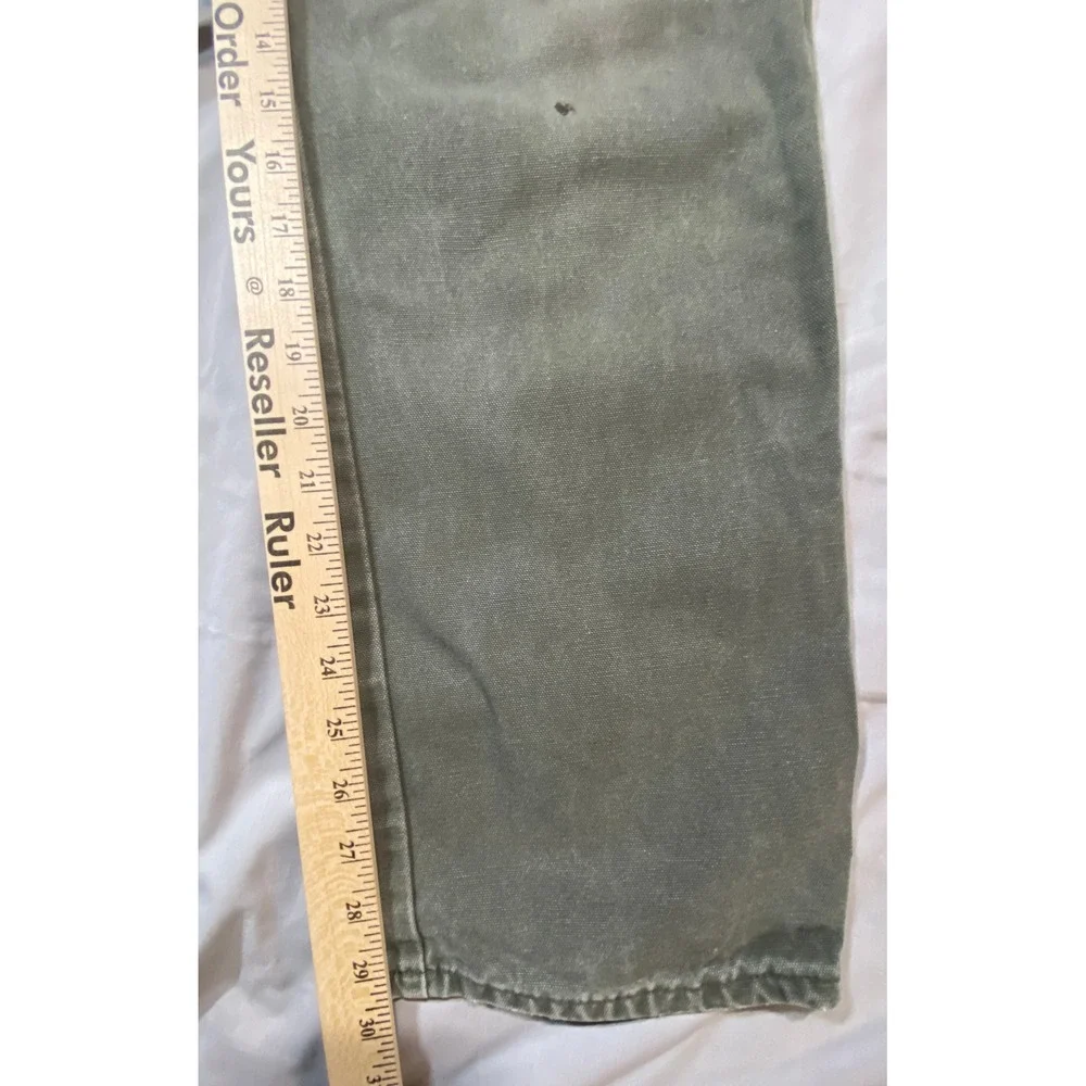Dickies Men's Carpenter Work Pants 32x30 Relaxed Fit Grey Canvas 100% Cotton